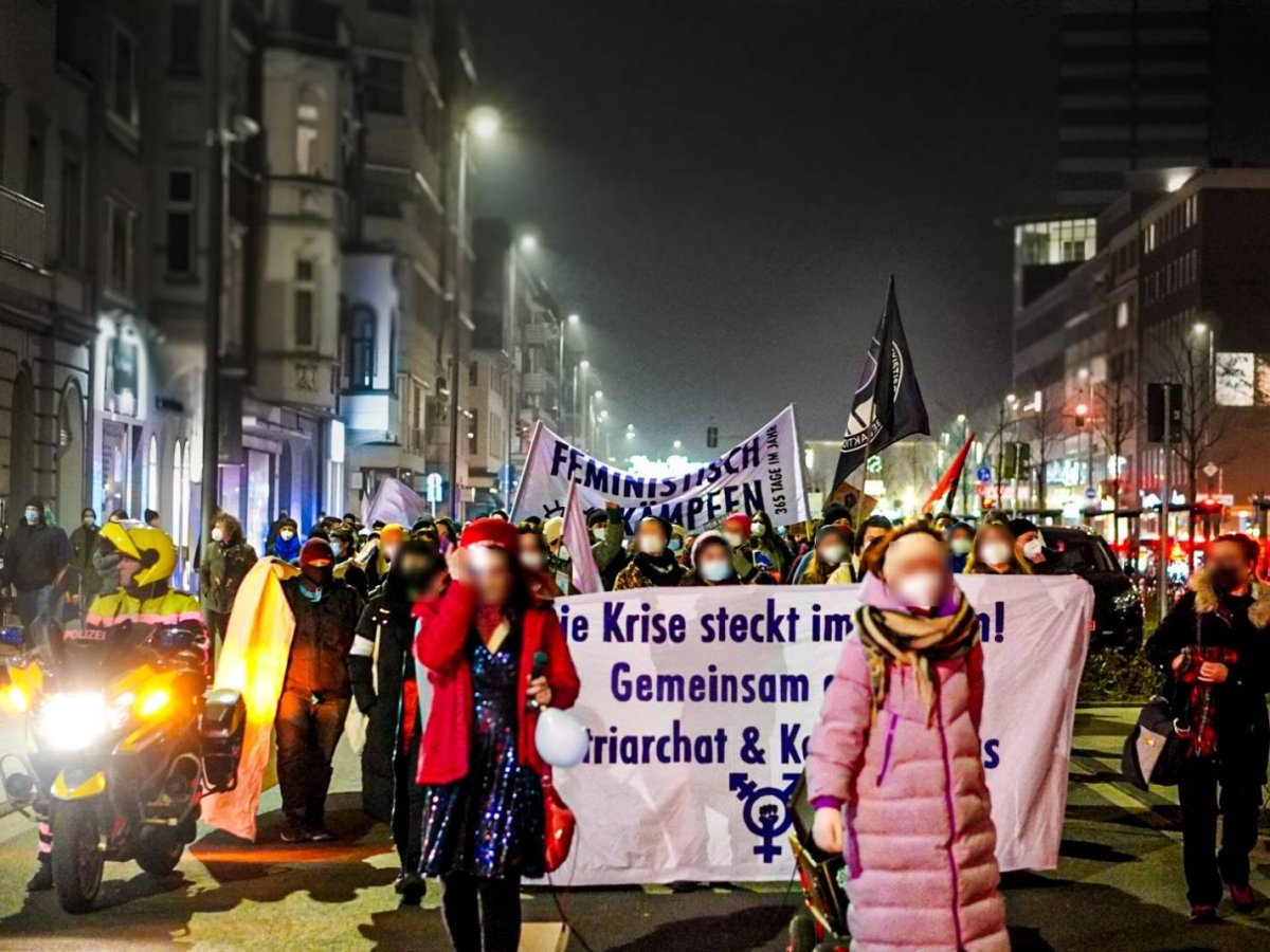 Bericht: Feministischer Kampftag am 8. März 2021 in Duisburg
