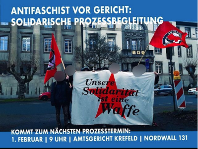 Antifaschist vor Gericht: solidarische Prozessbegleitung